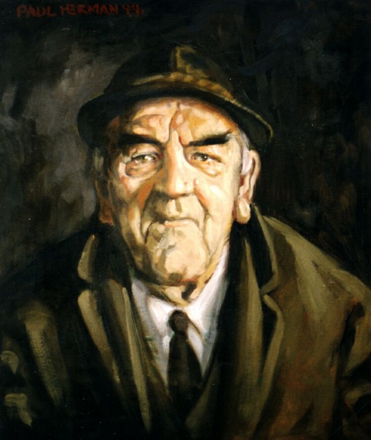 Portrait: Oil on canvas. Babbitt 72cm x 60cm (29in x 24in) 